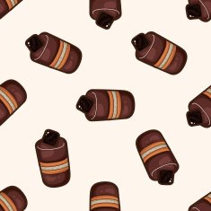 decorating cake 10 cartoon seamless pattern background N5