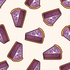 decorating cake 10 cartoon seamless pattern background N8