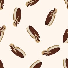 decorating cake 10 cartoon seamless pattern background N13