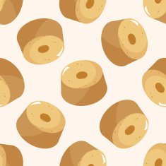 decorating cake 10 cartoon seamless pattern background N14
