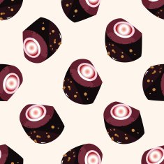 decorating cake 10 cartoon seamless pattern background N16