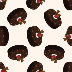 decorating cake 10 cartoon seamless pattern background N19