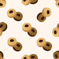 decorating cake 10 cartoon seamless pattern background N21
