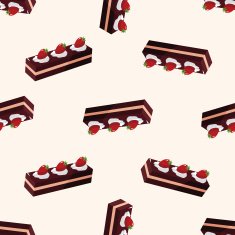 decorating cake 10 cartoon seamless pattern background N23