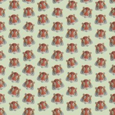 Seamless colorful background made of heads tigers