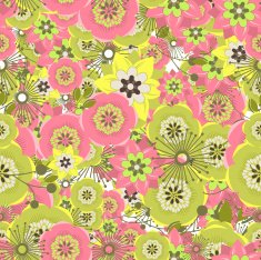 Seamless colorful background made of abstract flowers N4
