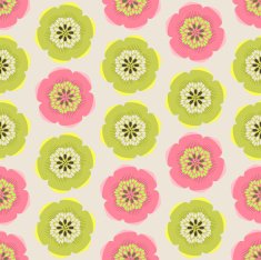 Seamless colorful background made of abstract flowers N7
