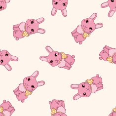 animal cartoon seamless pattern background N22