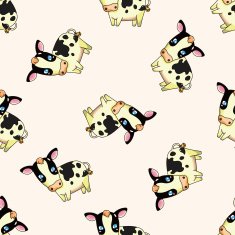 animal cartoon seamless pattern background N30