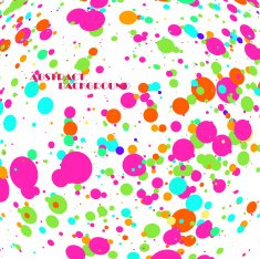 Abstract colorful frame of circles N13