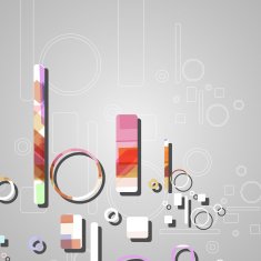 Colorful abstract circles background N11