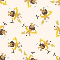 circus cartoon seamless pattern background N2