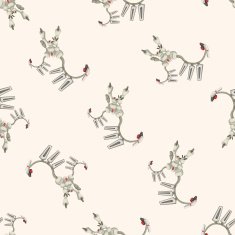 robot cartoon seamless pattern background N37