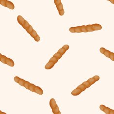 bread cartoon seamless pattern background N20