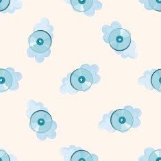 CD-ROM cartoon seamless pattern background