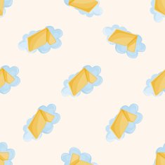 folder file icon cartoon seamless pattern background
