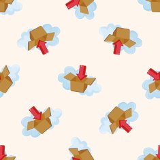 folder file icon cartoon seamless pattern background N2
