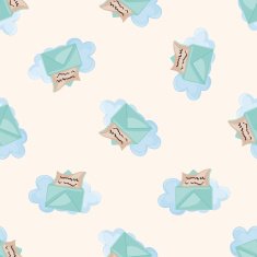computer icon mail cartoon seamless pattern background
