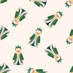 Royal theme king cartoon seamless pattern background N2