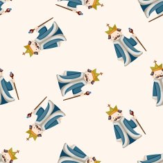 Royal theme king cartoon seamless pattern background N3