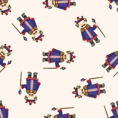Royal theme king cartoon seamless pattern background N4