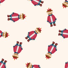 Royal theme king cartoon seamless pattern background N7