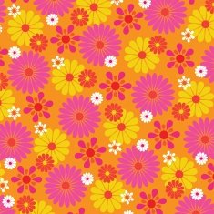 mod flower pattern