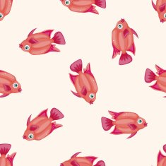 fish cartoon seamless pattern background N4
