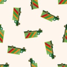 truck cartoon seamless pattern background N14
