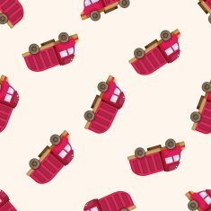 truck cartoon seamless pattern background N15