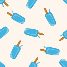 ice cream cartoon seamless pattern background N2