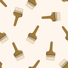 paint brush cartoon seamless pattern background N2