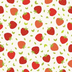 Seamless pattern with strawberries N5