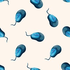 computer mouse cartoon seamless pattern background