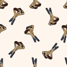 Crutch cartoon seamless pattern background