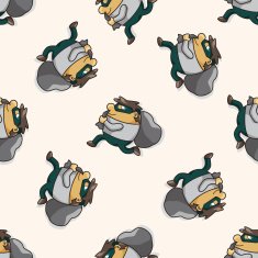 thief cartoon seamless pattern background N9