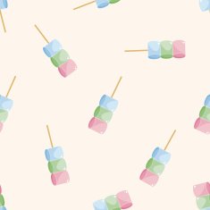 candy cartoon seamless pattern background N9