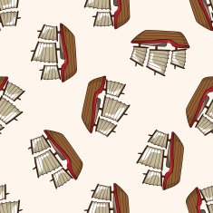 Transportation boat cartoon seamless pattern background N22