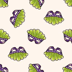 party mask cartoon seamless pattern background