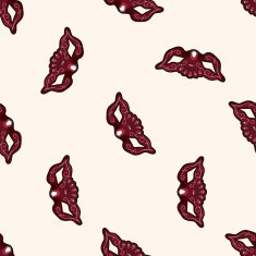 party mask cartoon seamless pattern background N11