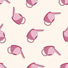 plant waterer cartoon seamless pattern background N2