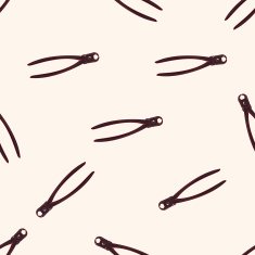 garden shears cartoon seamless pattern background