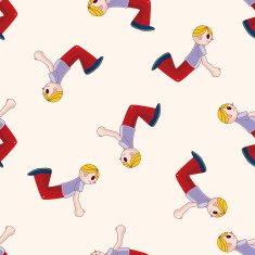 Extreme Sports cartoon seamless pattern background N12