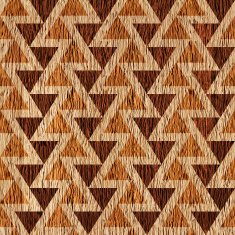 Abstract triangle pattern - different colors wooden background