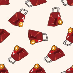 barrow cartoon seamless pattern background N3