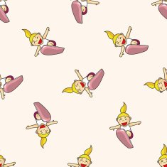 Extreme Sports cartoon seamless pattern background N18