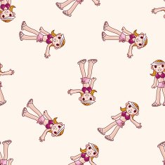 swimmer cartoon seamless pattern background N3