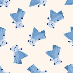 Baby towl cartoon seamless pattern background N2