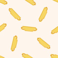 kitchenware chopping board cartoon seamless pattern background