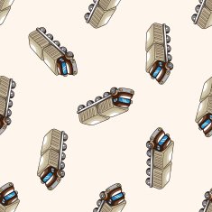 truck cartoon seamless pattern background N17